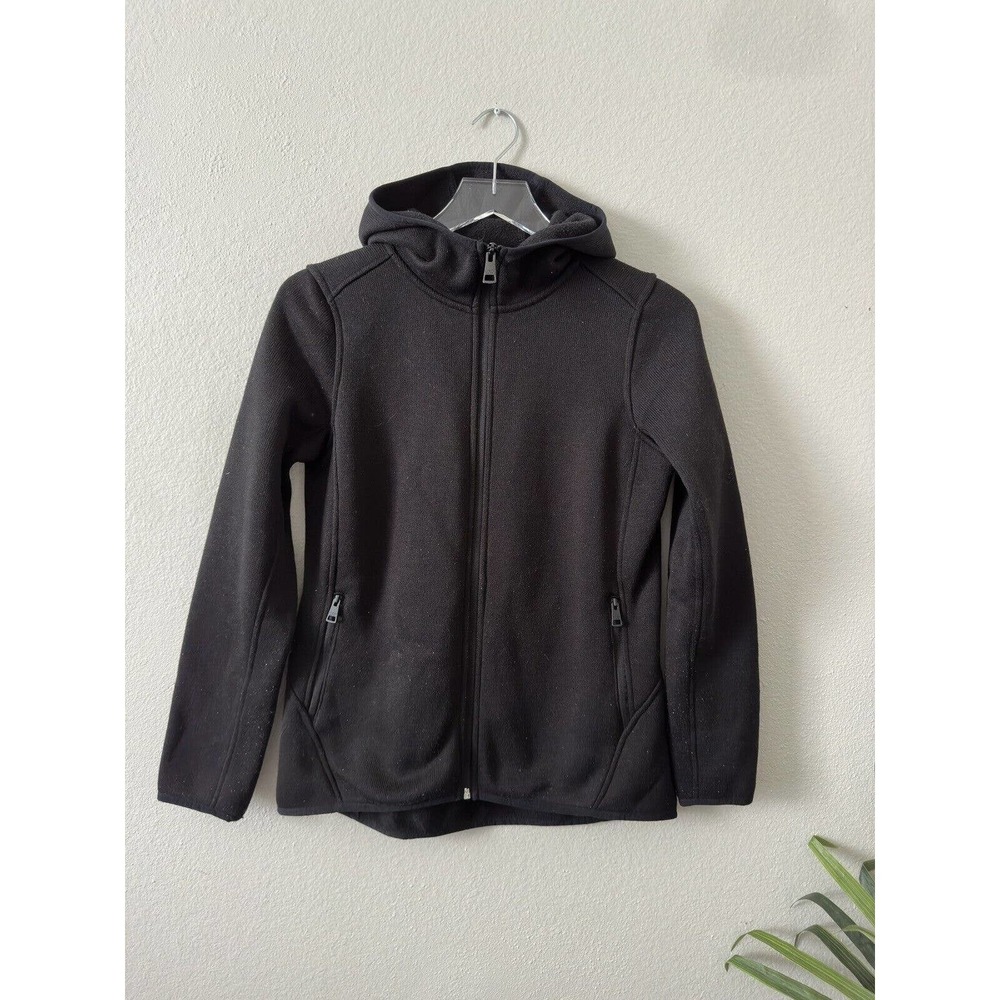 Andrew Marc Women’s Black Full Zip Hooded Sweater Jacket XS